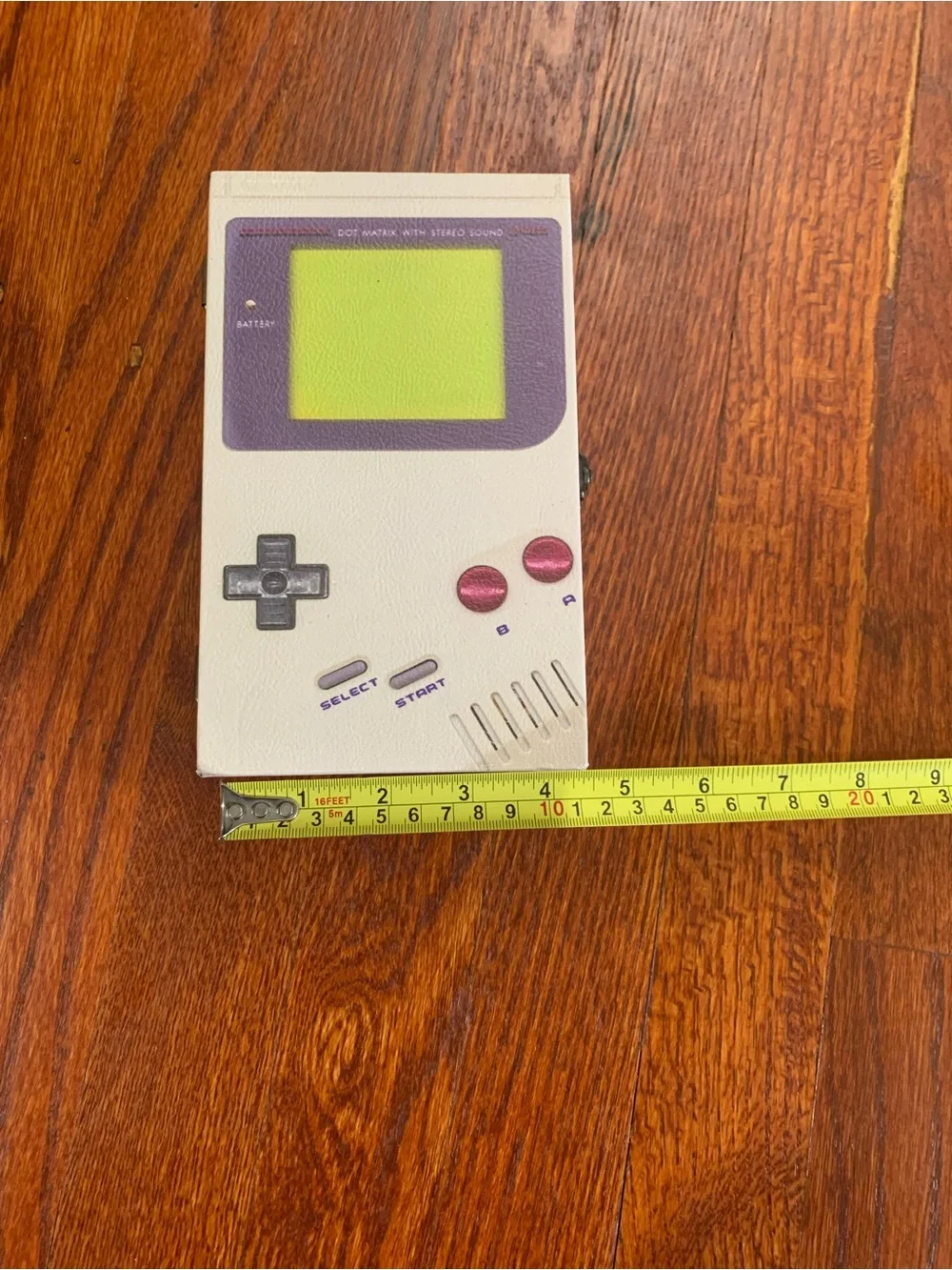 Nintendo Game Boy Style Handheld storage box - White with Purple Accent